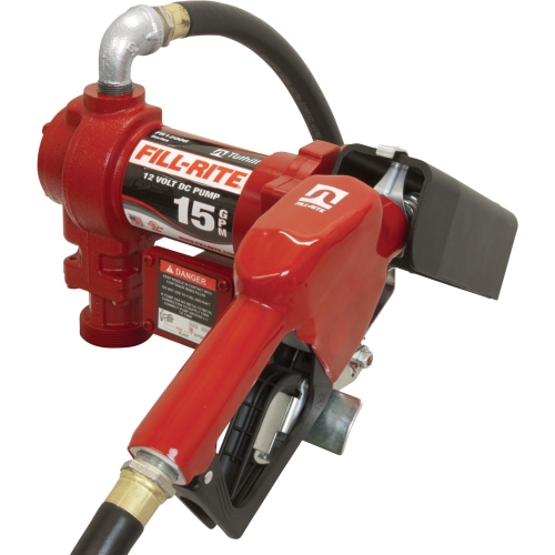 Fill-Rite FR1210GA 12v DC pump  15 GPM  auto nozzle - Fast Shipping - Consumer Petroleum Pumps